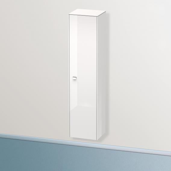 Duravit Brioso tall unit with 1 door weiß hochglanz, Griff chrom