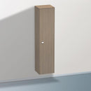 Duravit Brioso tall unit with 1 door eiche terra, Griff chrom