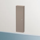 Duravit Brioso tall unit with 1 door basalt matt, Griff chrom