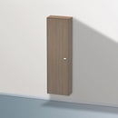 Duravit Brioso tall unit with 1 door eiche terra, Griff chrom
