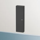 Duravit Brioso tall unit with 1 door graphit matt, Griff chrom