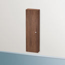 Duravit Brioso tall unit with 1 door nussbaum dunkel, Griff chrom