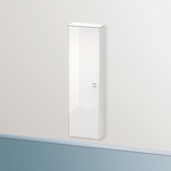 Duravit Brioso tall unit with 1 door weiß hochglanz, Griff chrom