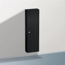 Duravit Brioso tall unit with 1 door eiche schwarz, Griff chrom