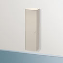 Duravit Brioso tall unit with 1 door taupe matt, Griff taupe matt