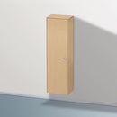 Duravit Brioso tall unit with 1 door eiche natur, Griff chrom