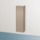 Duravit Brioso tall unit with 1 door leinen, Griff chrom