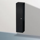 Duravit Brioso tall unit with 1 door eiche schwarz, Griff chrom