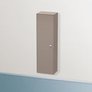 Duravit Brioso tall unit with 1 door basalt matt, Griff chrom