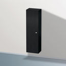 Duravit Brioso tall unit with 1 door eiche schwarz, Griff chrom
