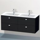 Duravit Brioso vanity unit for double washbasin with 4 pull-out compartments