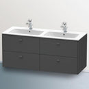 Duravit Brioso vanity unit for double washbasin with 4 pull-out compartments