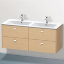 Duravit Brioso vanity unit for double washbasin with 4 pull-out compartments