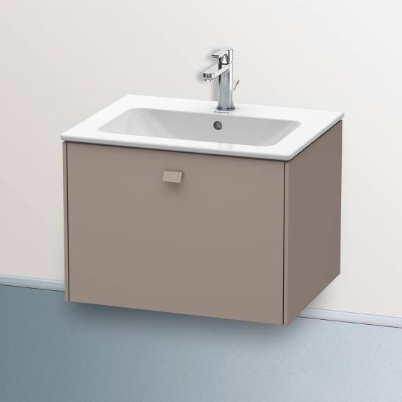 Duravit Brioso vanity unit with 1 pull-out compartment matt basalt, handle matt basalt