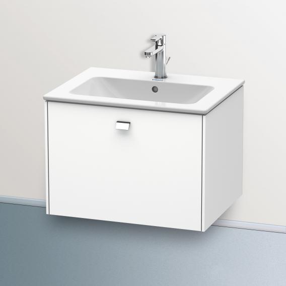 Duravit Brioso vanity unit with 1 pull-out compartment matt white, handle chrome