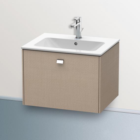 Duravit Brioso vanity unit with 1 pull-out compartment linen, handle chrome