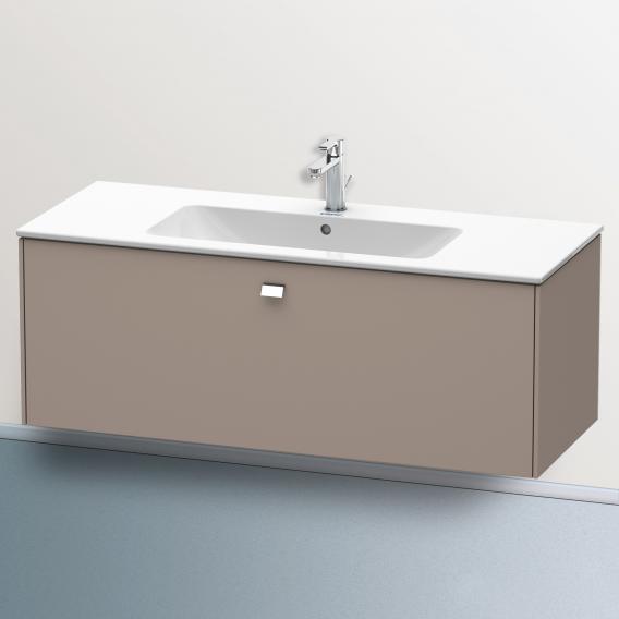 Duravit Brioso vanity unit with 1 pull-out compartment matt basalt, handle chrome