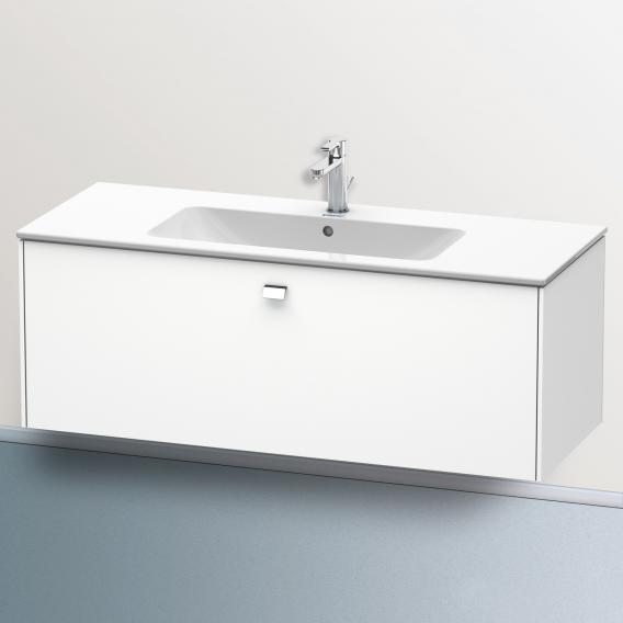 Duravit Brioso vanity unit with 1 pull-out compartment matt white, handle chrome