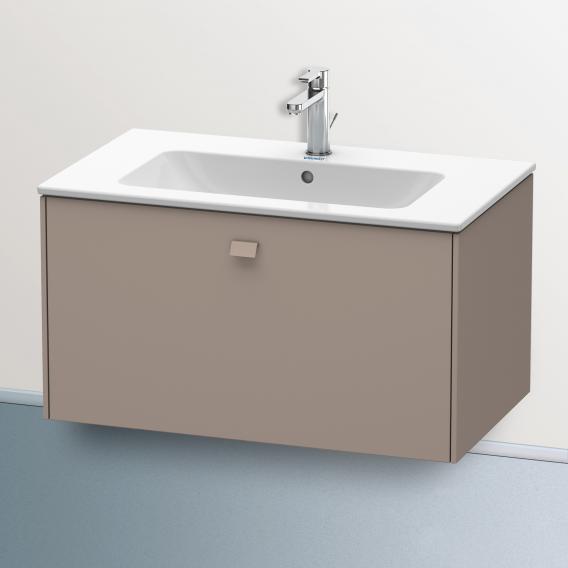 Duravit Brioso vanity unit with 1 pull-out compartment matt basalt, handle matt basalt