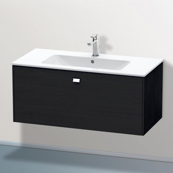 Duravit Brioso vanity unit with 1 pull-out compartment black oak, handle chrome