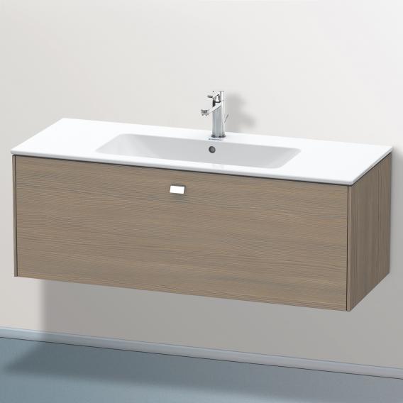 Duravit Brioso vanity unit with 1 pull-out compartment terra oak, handle chrome