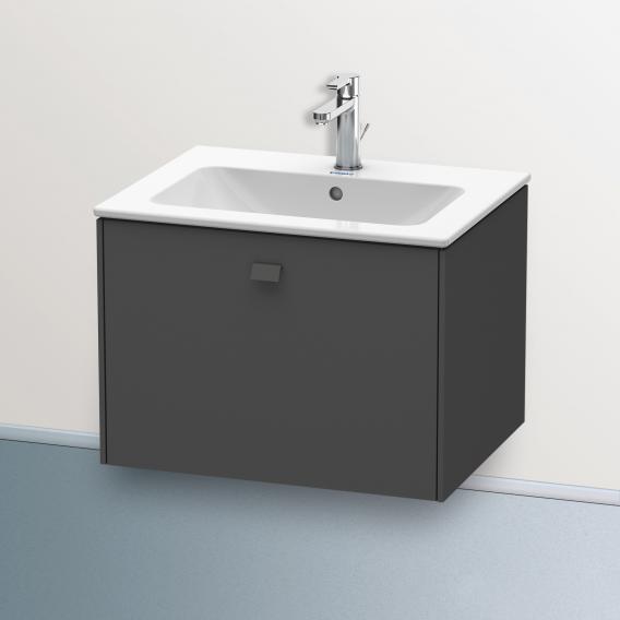 Duravit Brioso 梳妝台，搭配 1 個霧面石墨拉出式隔層，霧面石墨手柄