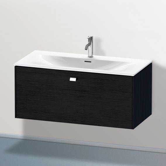 Duravit Brioso vanity unit with 1 pull-out compartment black oak, handle chrome