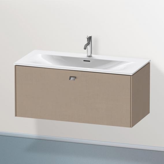 Duravit Brioso vanity unit with 1 pull-out compartment linen, handle chrome