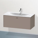 Duravit Brioso vanity unit with 1 pull-out compartment matt basalt, handle matt basalt