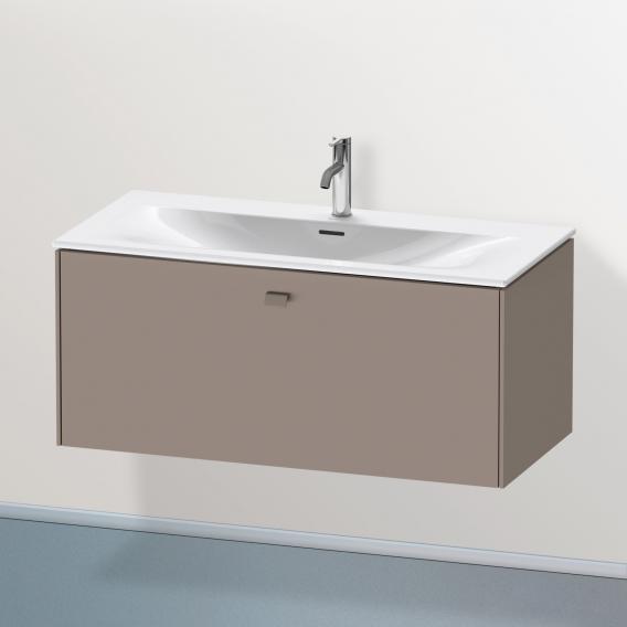 Duravit Brioso vanity unit with 1 pull-out compartment matt basalt, handle matt basalt