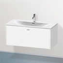 Duravit Brioso vanity unit with 1 pull-out compartment matt white, handle matt white
