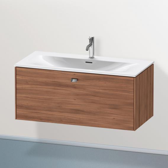 Duravit Brioso vanity unit with 1 pull-out compartment natural walnut, handle chrome