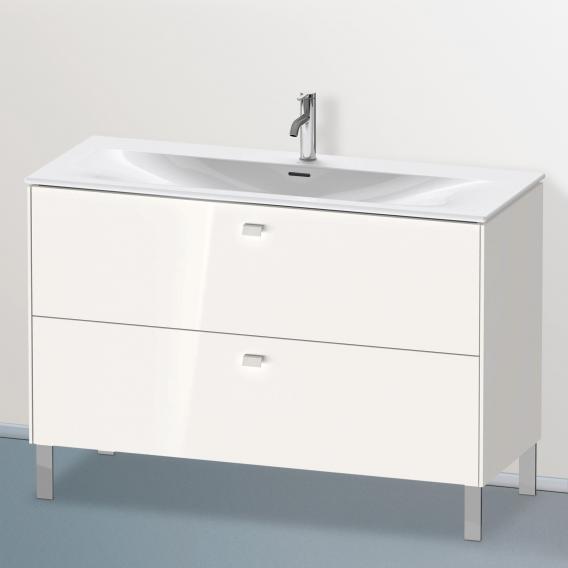 Duravit Brioso vanity unit with 2 pull-out compartments white high gloss, handle white high gloss