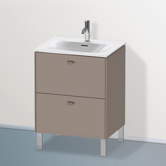 Duravit Brioso vanity unit with 2 pull-out compartments matt basalt, handle matt basalt