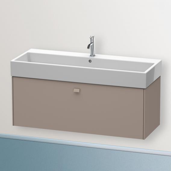 Duravit Brioso vanity unit with 1 pull-out compartment matt basalt, handle matt basalt