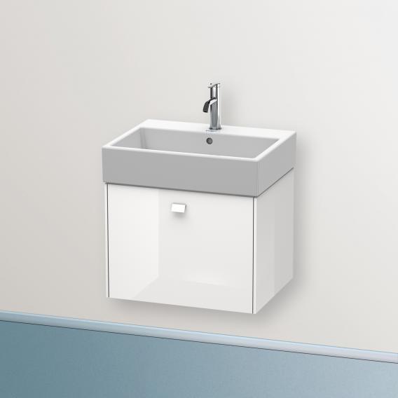 Duravit Brioso vanity unit with 1 pull-out compartment white high gloss, handle white high gloss