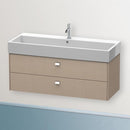 Duravit Brioso vanity unit with 2 pull-out compartments linen, handle chrome