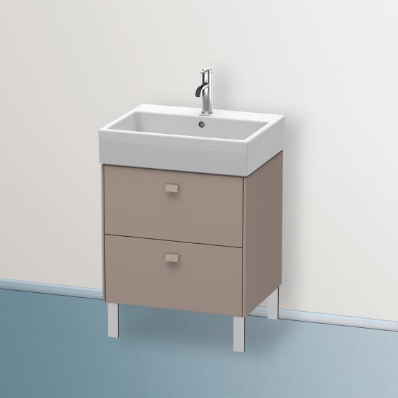 Duravit Brioso vanity unit with 2 pull-out compartments matt basalt, handle matt basalt