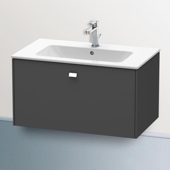 Duravit Brioso vanity unit with 1 pull-out compartment matt graphite, handle chrome