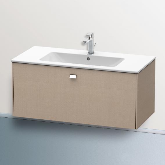 Duravit Brioso vanity unit with 1 pull-out compartment linen, handle chrome