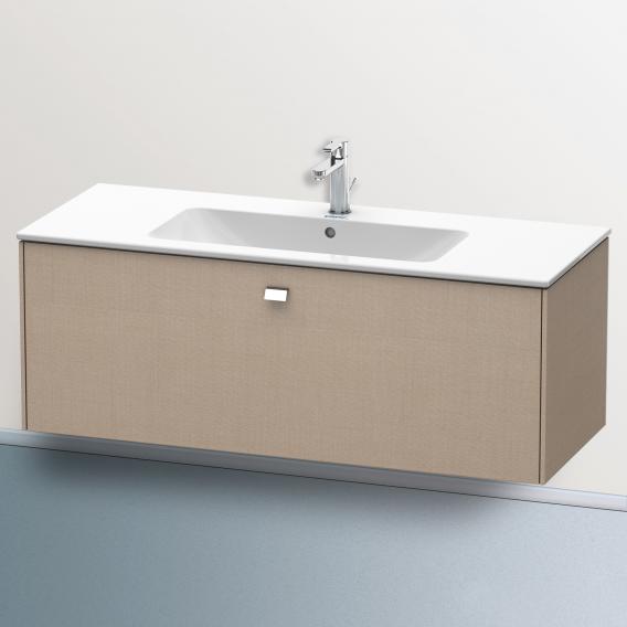 Duravit Brioso vanity unit with 1 pull-out compartment linen, handle chrome