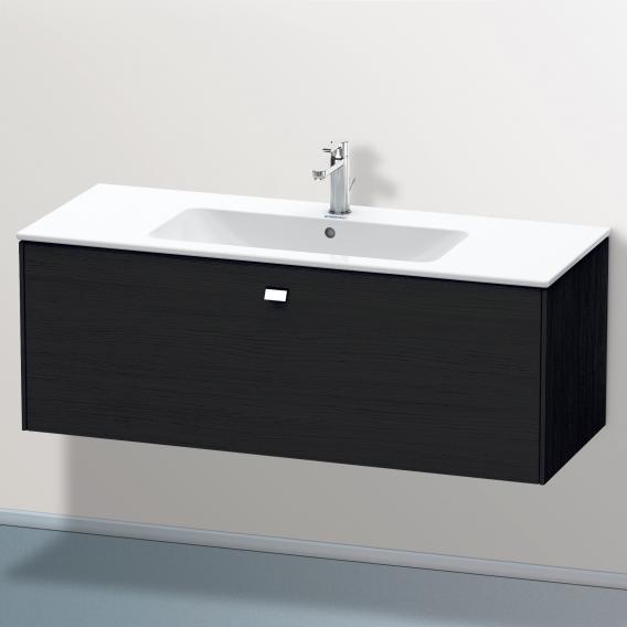 Duravit Brioso vanity unit with 1 pull-out compartment black oak, handle chrome