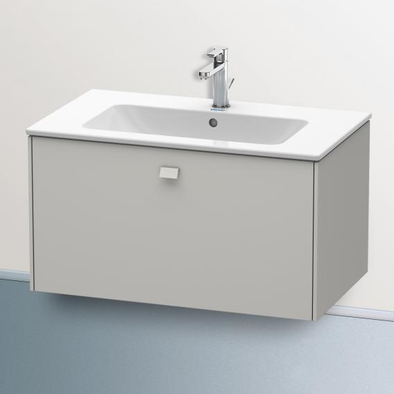 Duravit Brioso vanity unit with 1 pull-out compartment matt concrete grey, handle matt concrete grey