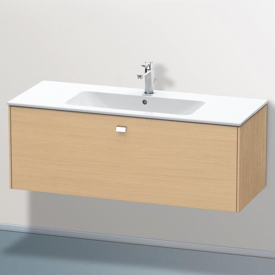 Duravit Brioso vanity unit with 1 pull-out compartment natural oak, handle chrome