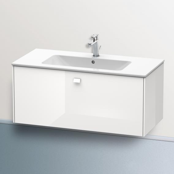 Duravit Brioso vanity unit with 1 pull-out compartment white high gloss, handle white high gloss