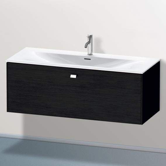 Duravit Brioso vanity unit with 1 pull-out compartment black oak, handle chrome