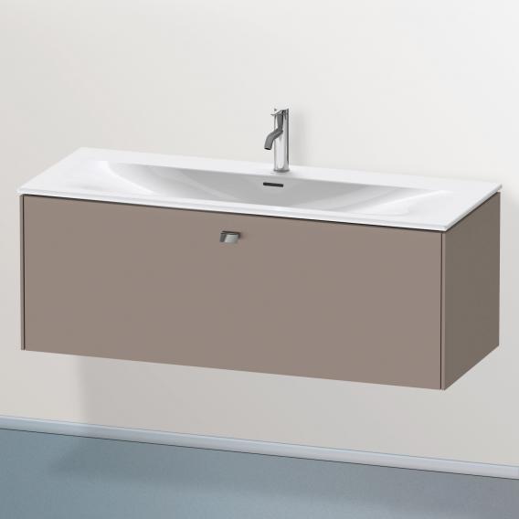 Duravit Brioso vanity unit with 1 pull-out compartment matt basalt, handle chrome