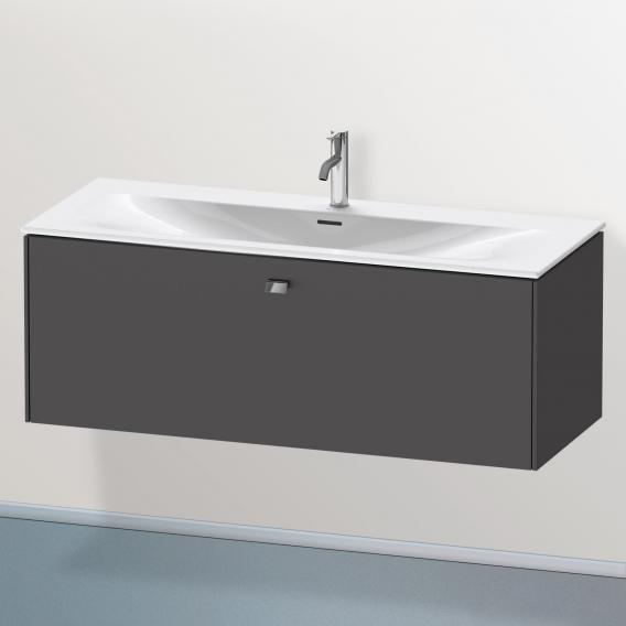 Duravit Brioso vanity unit with 1 pull-out compartment matt graphite, handle chrome