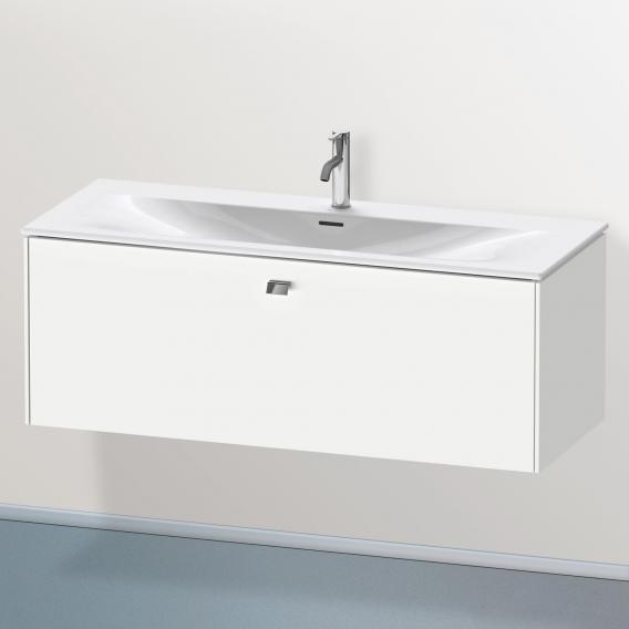 Duravit Brioso vanity unit with 1 pull-out compartment matt white, handle chrome