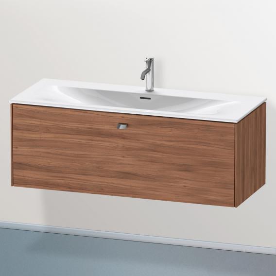 Duravit Brioso vanity unit with 1 pull-out compartment natural walnut, handle chrome